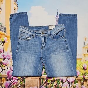 Cosmic Blue Love Stylish Blue Jeans for Women Size 28